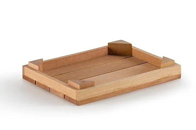 Oluklu Ahşap Tepsi / Kayın / 1931