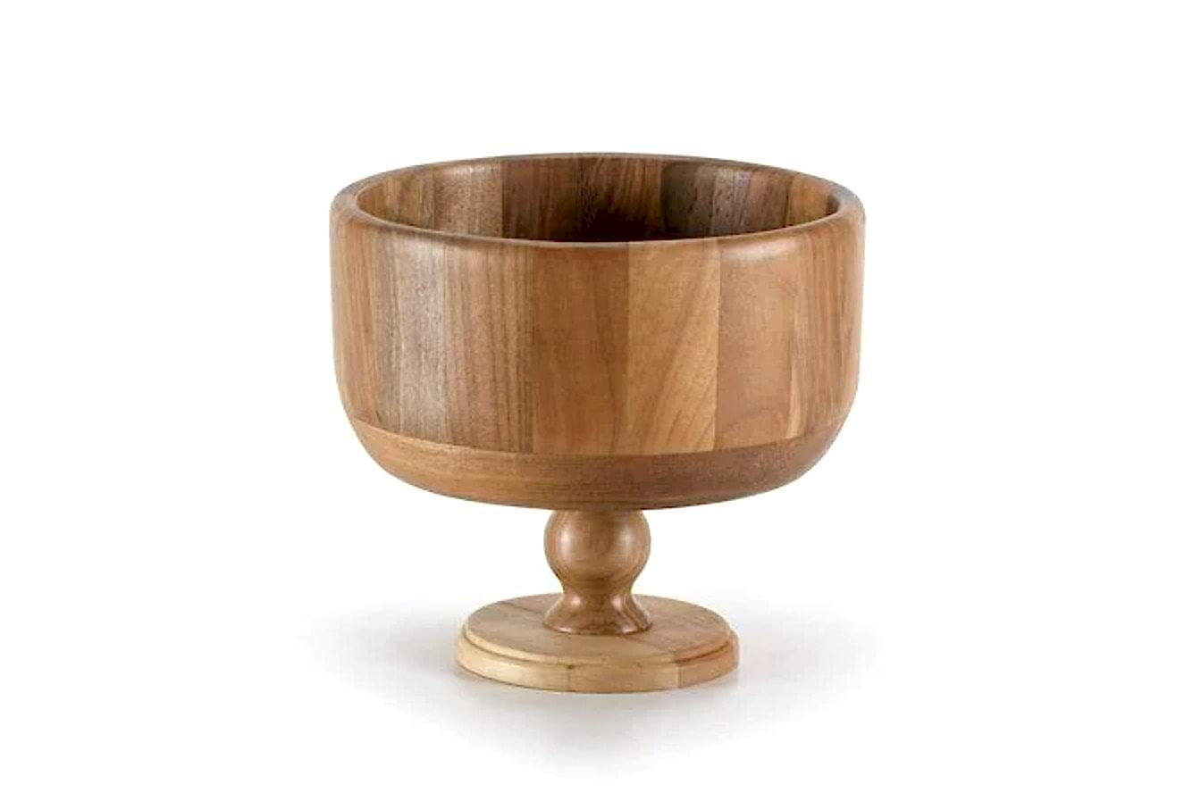 Orta Boy Ayaklı Kase / Ceviz / 3065