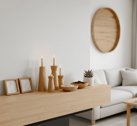 Ahşap Mumluk ve Dekoratif Ürünlerle Modern Tasarım Fikirleri