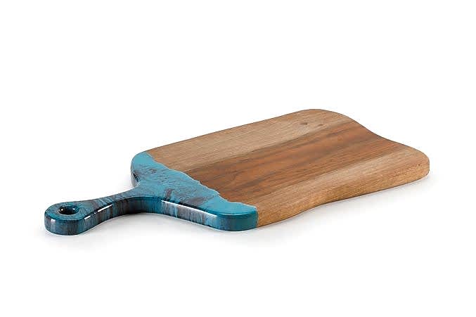 Epoksi Ahşap  Kesme Tahtası / İroko / 3204