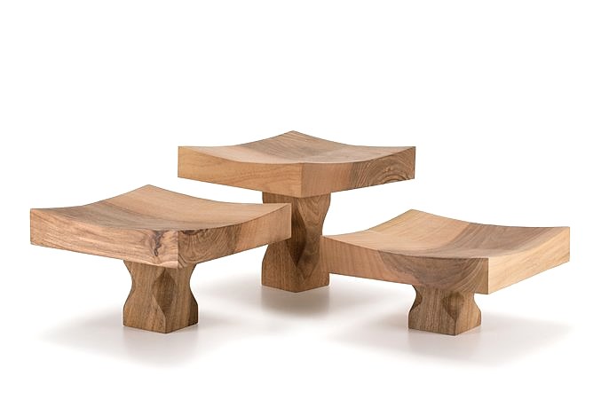 Yükseltici Set Kek Standı / Ceviz / 3169