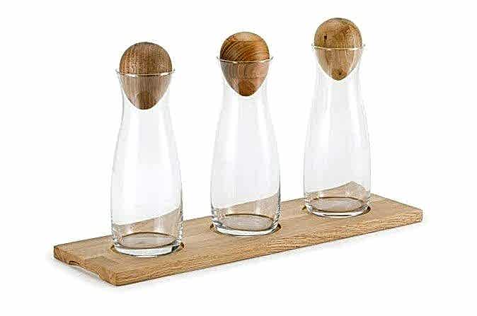 Cam İçecek Sunum Ahşap Kapağı / Meşe /  3106