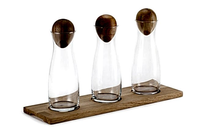 Cam İçecek Sunum Ahşap Kapağı / Ceviz / 3106