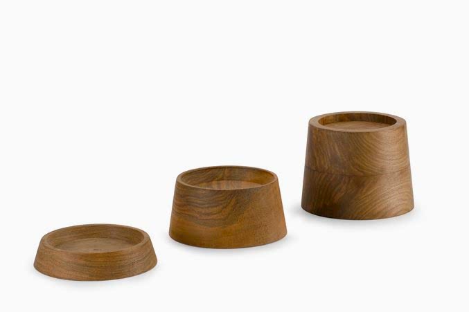 Cam İçecek Sunum Ahşabı Yükselticisi / Ceviz /  3108