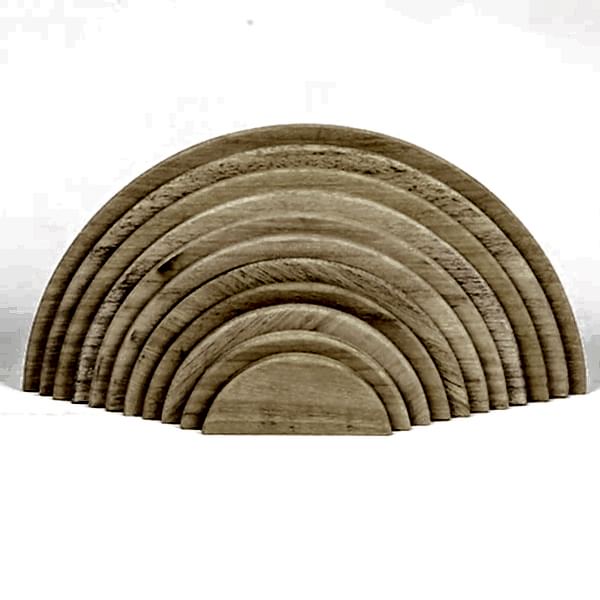 Waldorf 11 li Natürel Gökkuşağı Yarım Daire Tabla / 1056