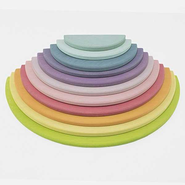 Waldorf 11 li Pastel Gökkuşağı Yarım Daire Tabla / 1055