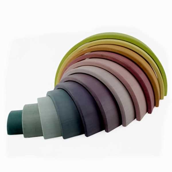Waldorf 12 li Pastel Gökkuşağı Blokları / 1002