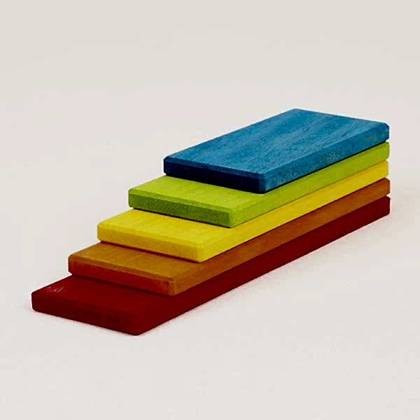 Waldorf 5 lı Gökkuşağı ve Düz Tabla Seti / 1057