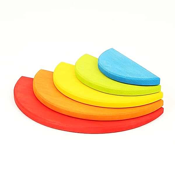 Waldorf 5 li Gökkuşağı Yarım Daire Tabla / 1060