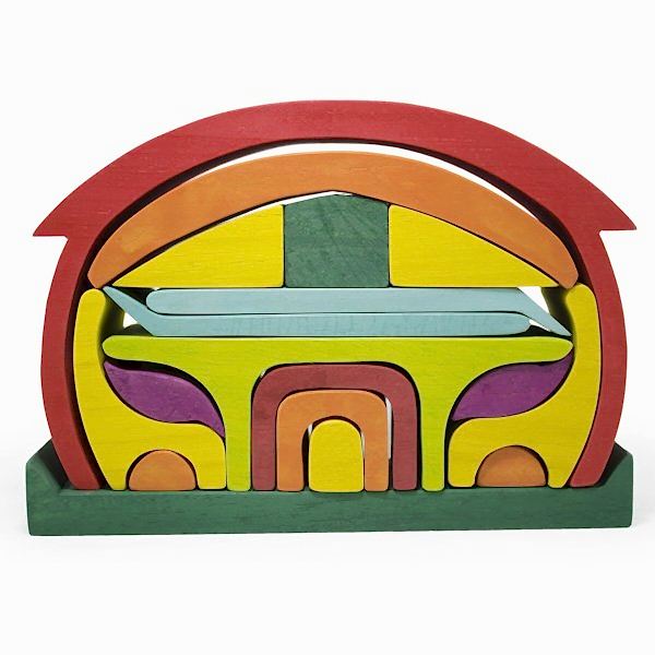 Waldorf Yuvarlak Çatılı Kırmızı Ev / 1201