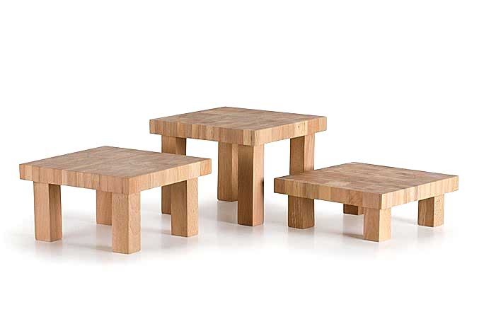 Yükseltici Set Sunum Ahşabı / Kayın / 3151