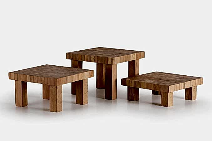 Yükseltici Set Sunum Ahşabı / Meşe / 3147