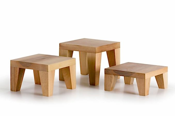 Yükseltici Set Sunum Ahşabı / Ceviz / 3112