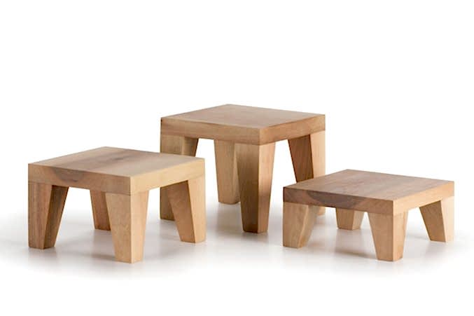 Yükseltici Set Sunum Ahşabı / Ceviz /  3122