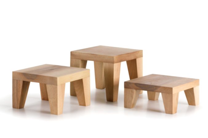 Yükseltici Set Sunum Ahşabı / Ceviz / 3113